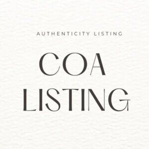 Certificate Of Authenticity Listing